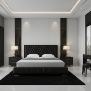 Imperial Black Chipboard Bedroom Set